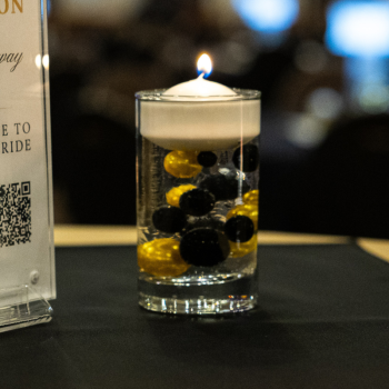 4” clear glass votive
